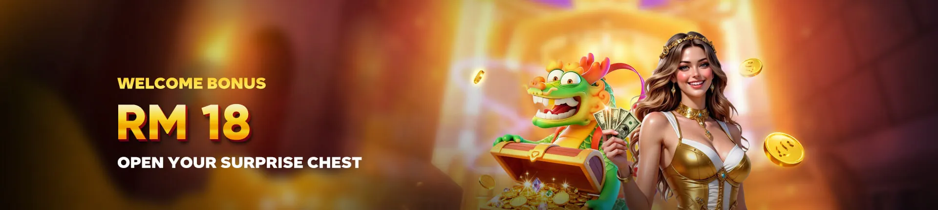 Go2Win welcome bonus RM18: open your surprise chest